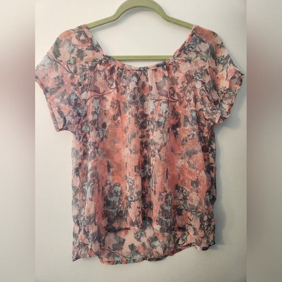 Mudd sheer floral blouse - Picture 1 of 3